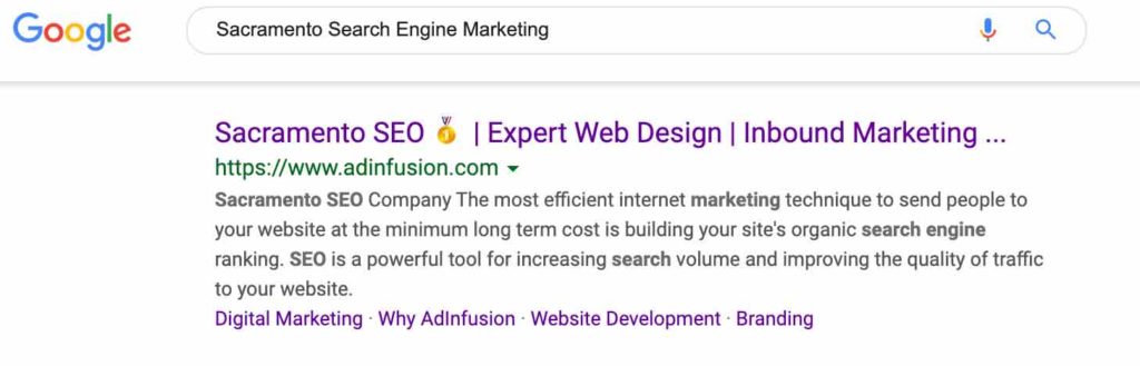 "Sacramento Search Engine Marketing"